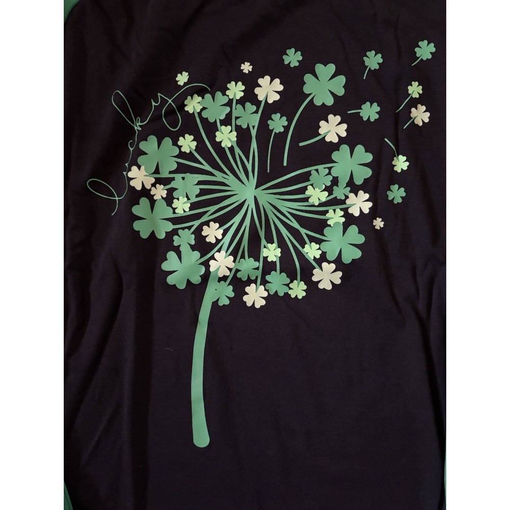 Dandlion of Shamrocks Unisex Men's Women's Long‎ Sleeve T-Shirt St Patricks Day